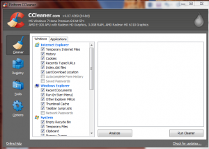 CCleaner Menu